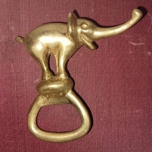 1940s Solid Brass Elephant Wine/Bottle Opener